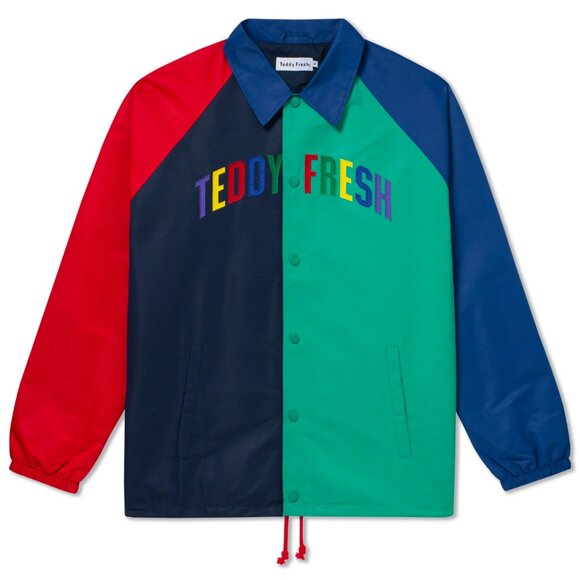 BNWT Teddy Fresh Primary Colorblock Coach's Jacket, Size S - Picture 3 of 9